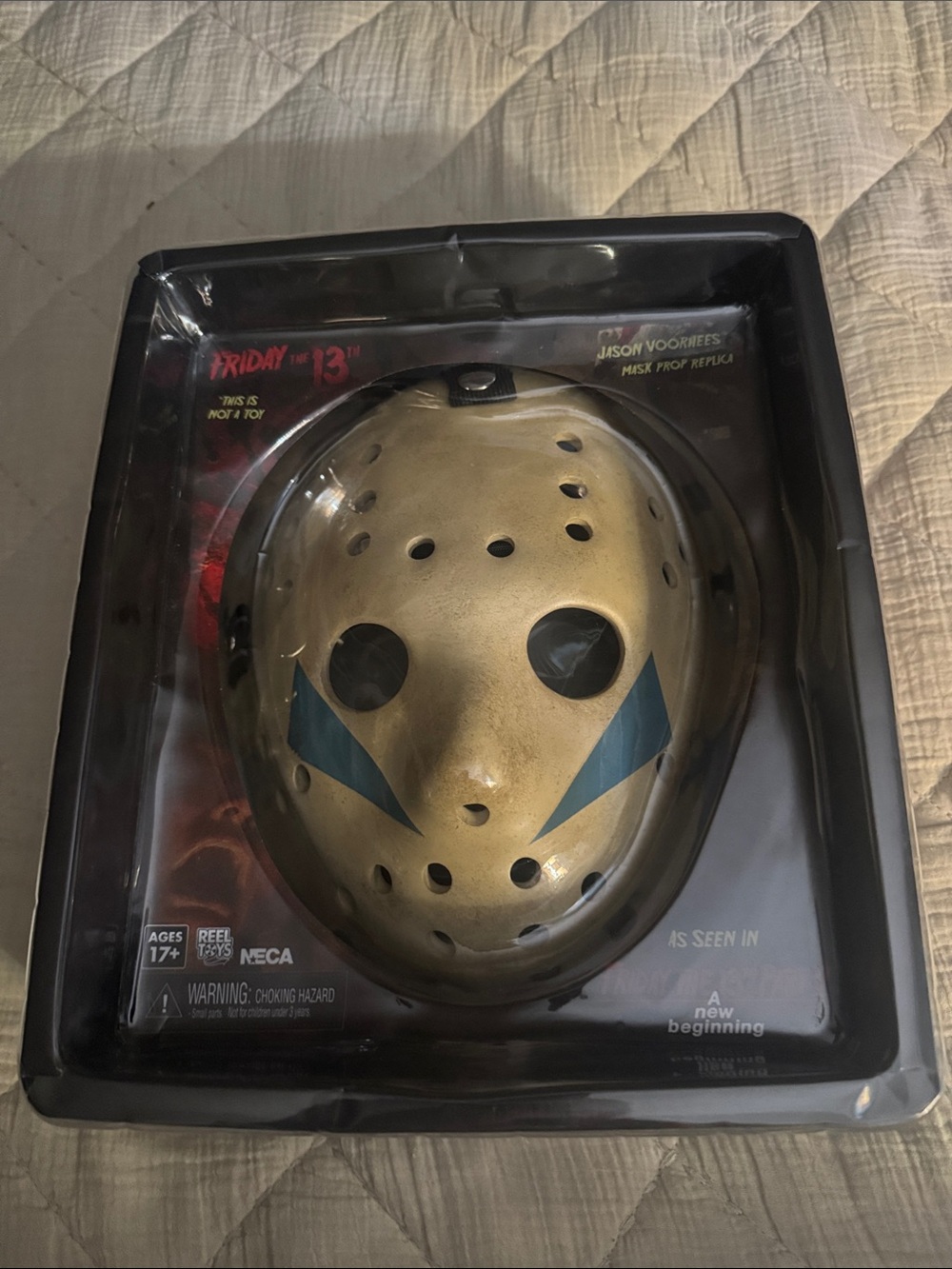 Ash Gold and Black Hockey-Style Mask
